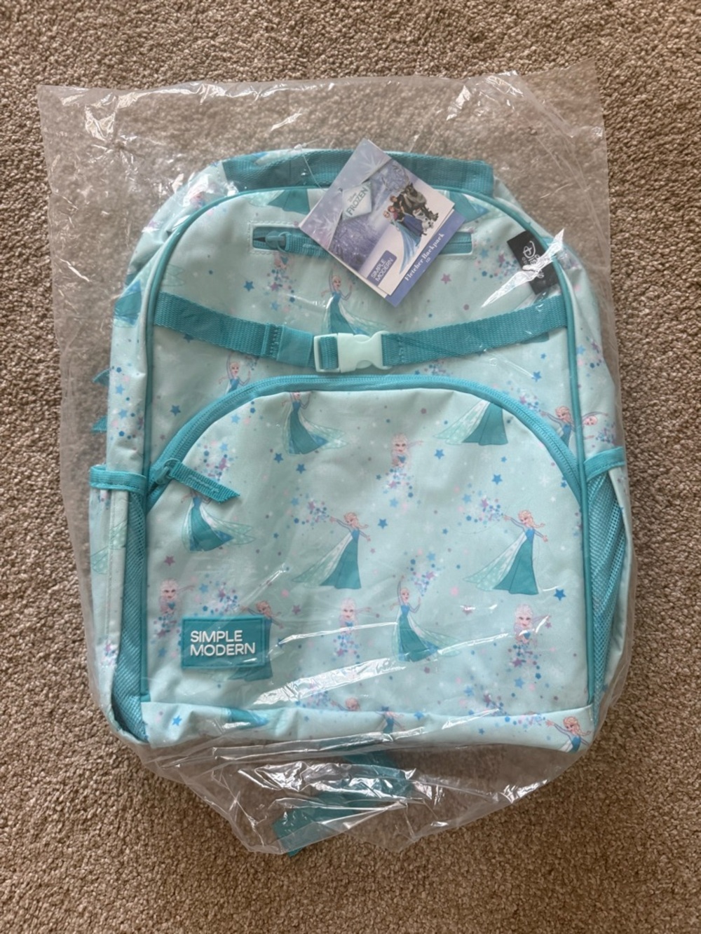 Kids' Frozen Elsa Teal Kids Backpack by Simple Modern - Picture 2 of 2